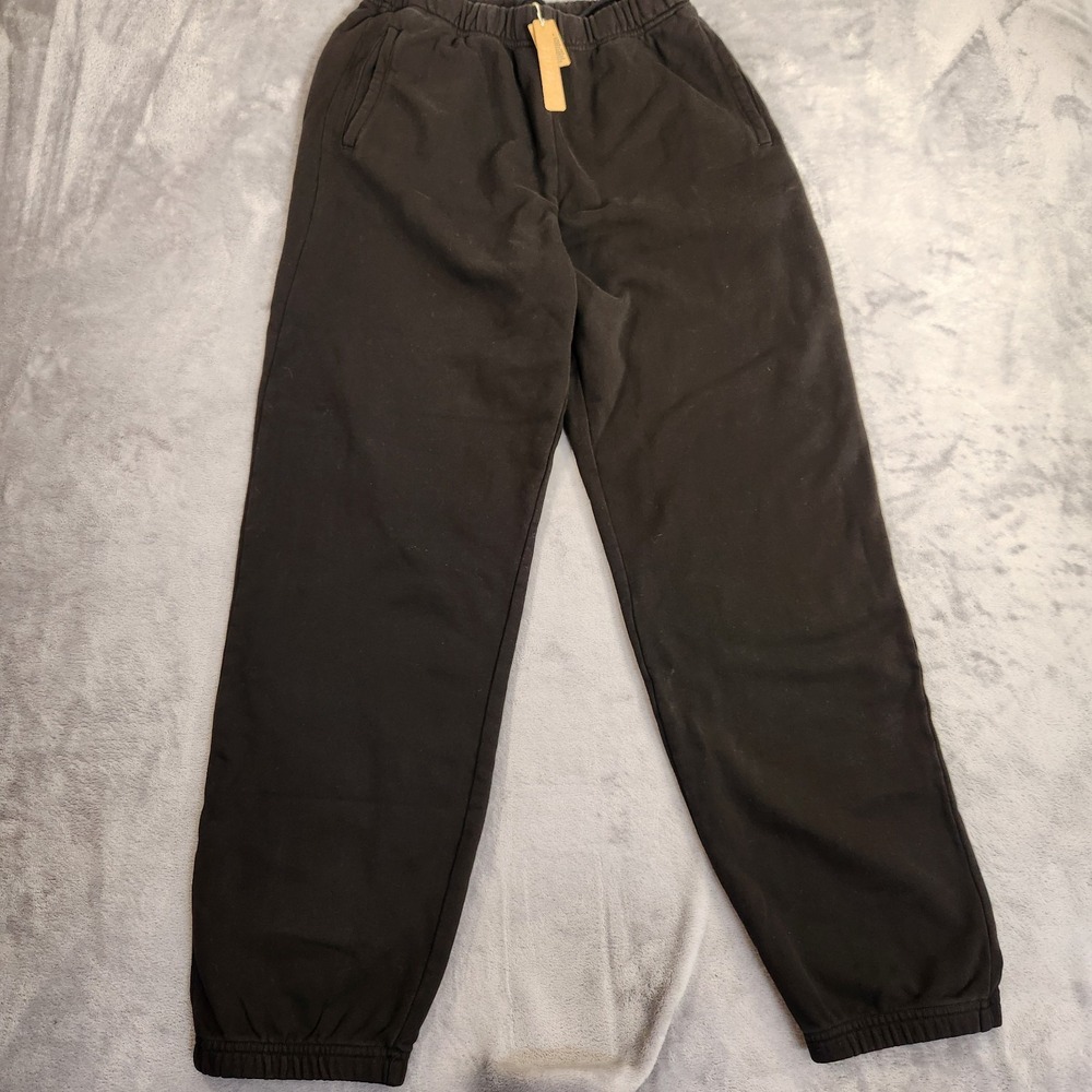 New SKIMS Terry Fleece Relaxed Jogger Pants Washed Obsidian S Small BO-JOG-5257M